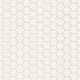 1" Hexagon Sheeted Original Ceramic Mosaic Tile in Calcite Matte