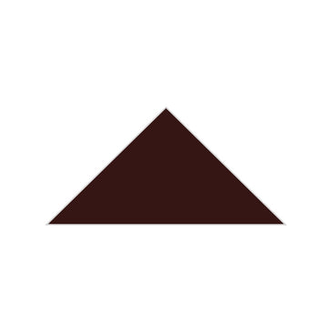 6" Triangle Original Ceramic Tile in Garnet Matte
