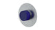 Foundry One Handle Wall Mount Shower Trim with Groove Ceramic Knob Handle in Satin Chrome