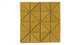 3" Triangle Sheeted - Quadrant Original Ceramic Mosaic Tile in Mustard Seed Matte