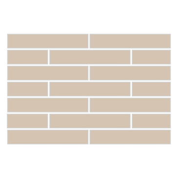 1x6 Half Offset Sheeted Original Ceramic Mosaic Tile in Cardamom Matte