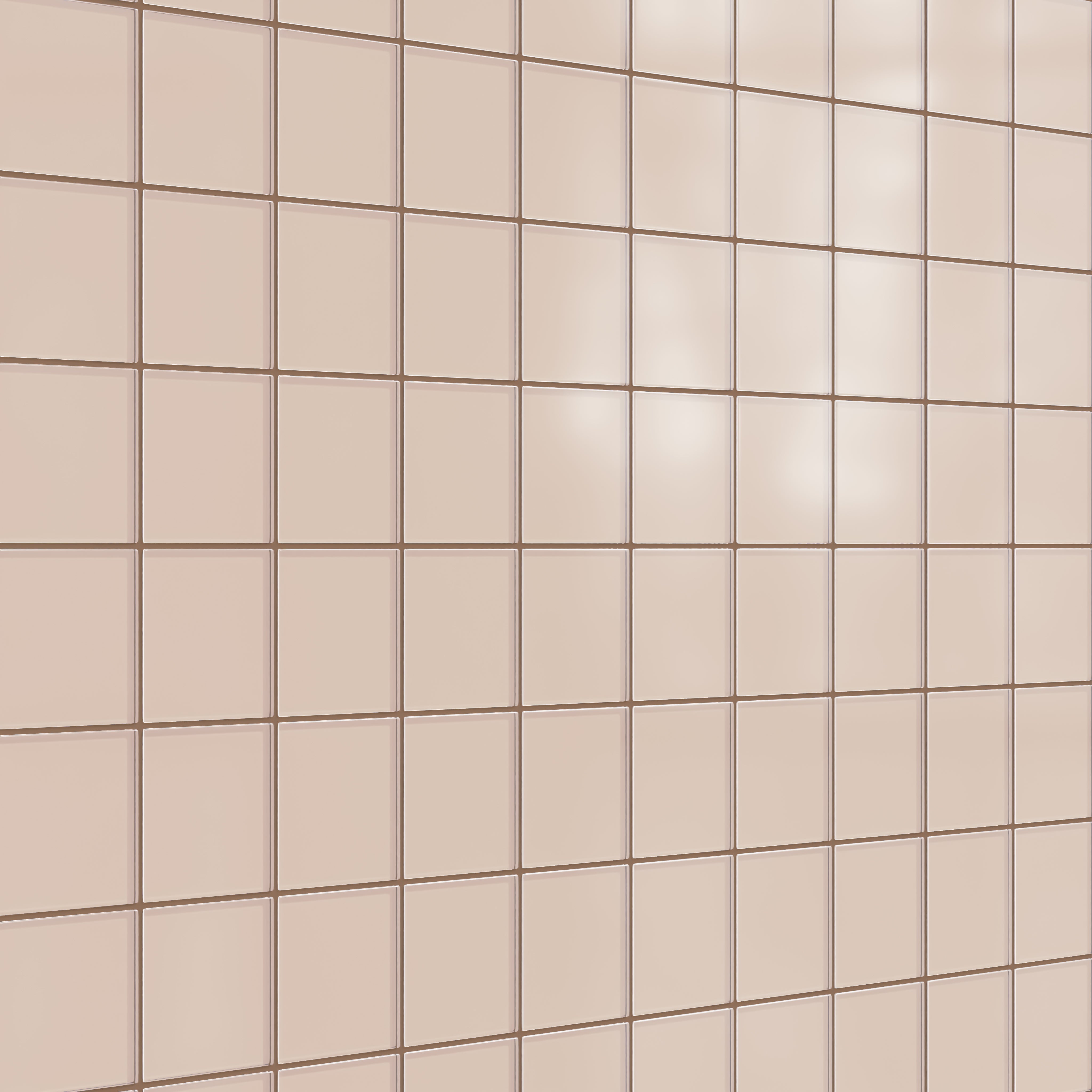 4x4 Glass Tile in Rosy Finch Matte