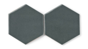 8" Hexagon Original Ceramic Tile in Tempest Gloss