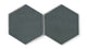 8" Hexagon Original Ceramic Tile in Tempest Gloss