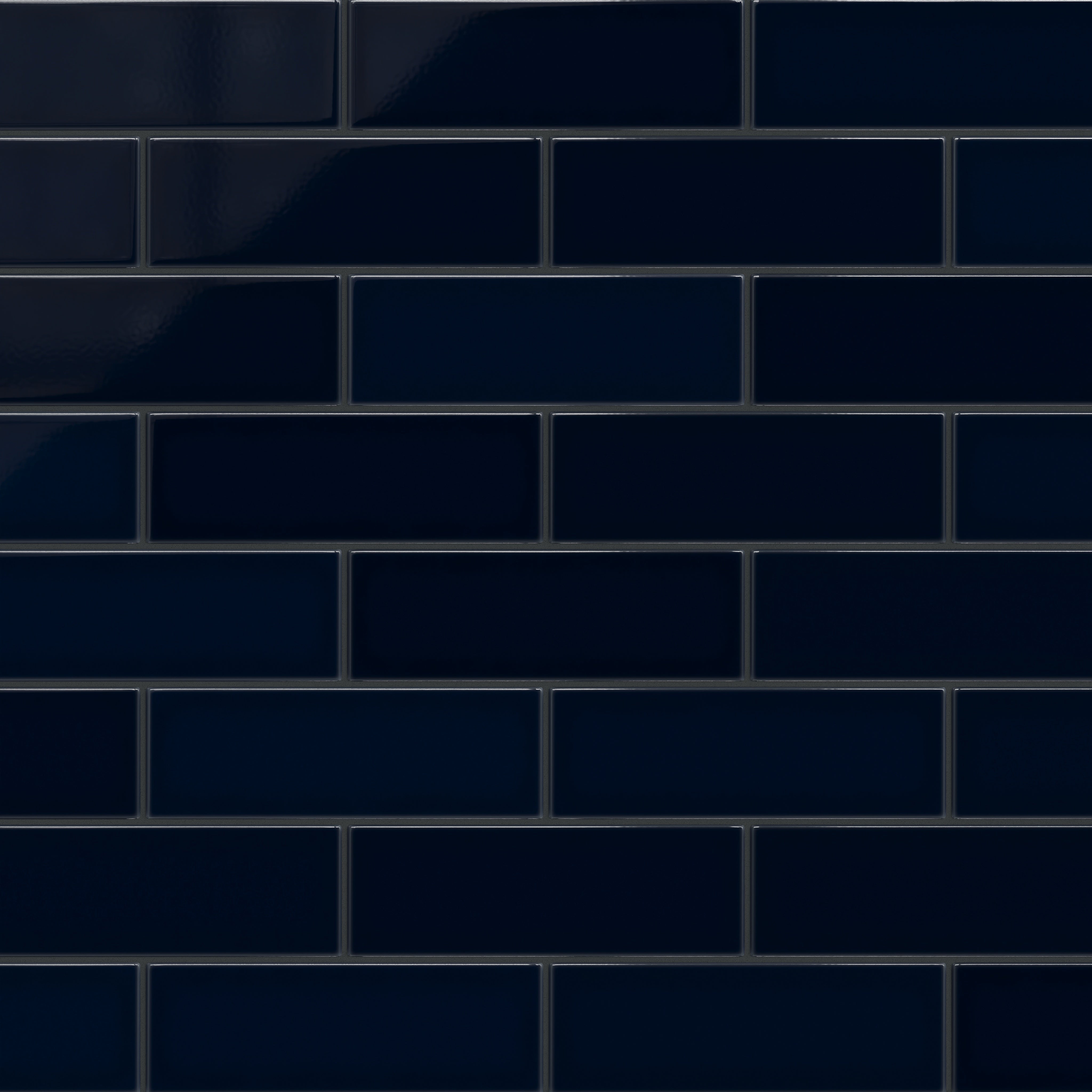 4x12 Original Ceramic Tile in Navy Blue Gloss