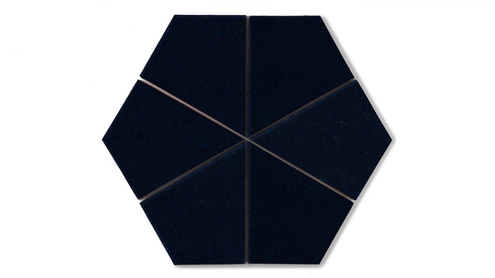 Hexite Original Ceramic Tile in Navy Blue Gloss