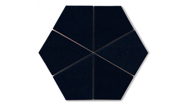 Hexite Original Ceramic Tile in Navy Blue Gloss