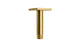 Flatiron 4" Straight Shower Arm with Flange in French Brass