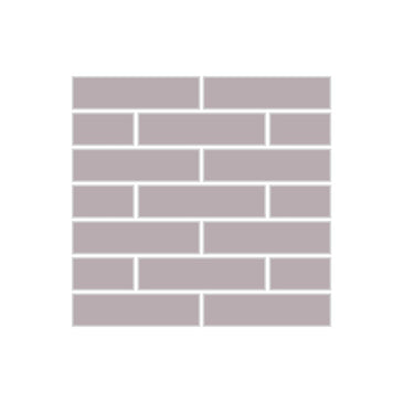 1x4 Half Offset Sheeted Original Ceramic Mosaic Tile in Dust Storm Matte
