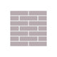 1x4 Half Offset Sheeted Original Ceramic Mosaic Tile in Dust Storm Matte