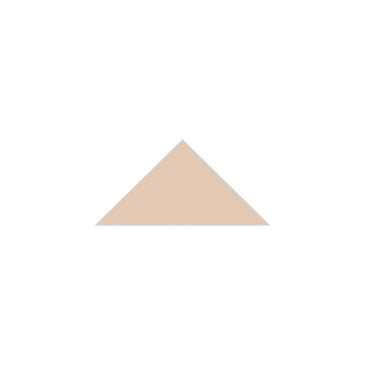 4" Triangle Original Ceramic Tile in Tumbleweed Gloss