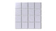3x3 Straight Set Sheeted Natural Press Ceramic Mosaic Tile in Amethyst Matte