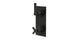 Flatiron Two Handle Wall Mount Shower Trim with Linear Cross/Linear Lever Handles in Blackened Nickel