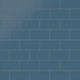 3x6 Glass Tile in Blue Jay Matte