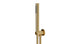 Contour & Foundry Wall Elbow with Hook Kit - Less Hand Shower in Polished Brass