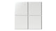6x6 Natural Press Ceramic Tile in Zinc Matte