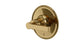 Emerson One Handle Wall Mount Shower Trim with Classic Lever Handle in Uncoated Polished Brass