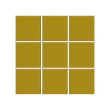 3x3 Straight Set Sheeted Original Ceramic Mosaic Tile in Mustard Seed Gloss