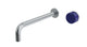 Foundry One Handle Wall Mount 10" Lavatory Faucet with Groove Ceramic Knob Handle in Satin Chrome