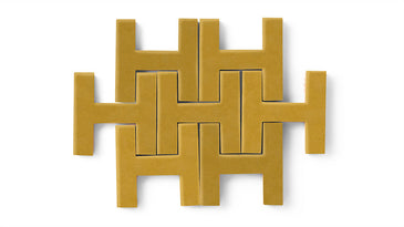 Chaine Homme Original Ceramic Tile in Mustard Seed Matte