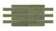 1x6 Half Offset Sheeted Original Ceramic Mosaic Tile in Peabody Gloss
