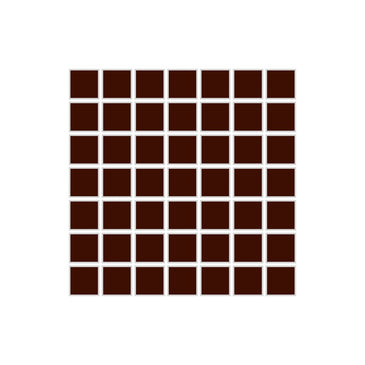 1x1 Straight Set Sheeted Original Ceramic Mosaic Tile in Amber