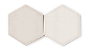 8" Hexagon Original Ceramic Tile in Sand Dune Gloss