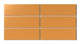 3x9 Natural Press Ceramic Tile in Yellow Ochre Matte