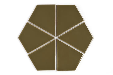 Hexite Original Ceramic Tile in Chaparral Gloss
