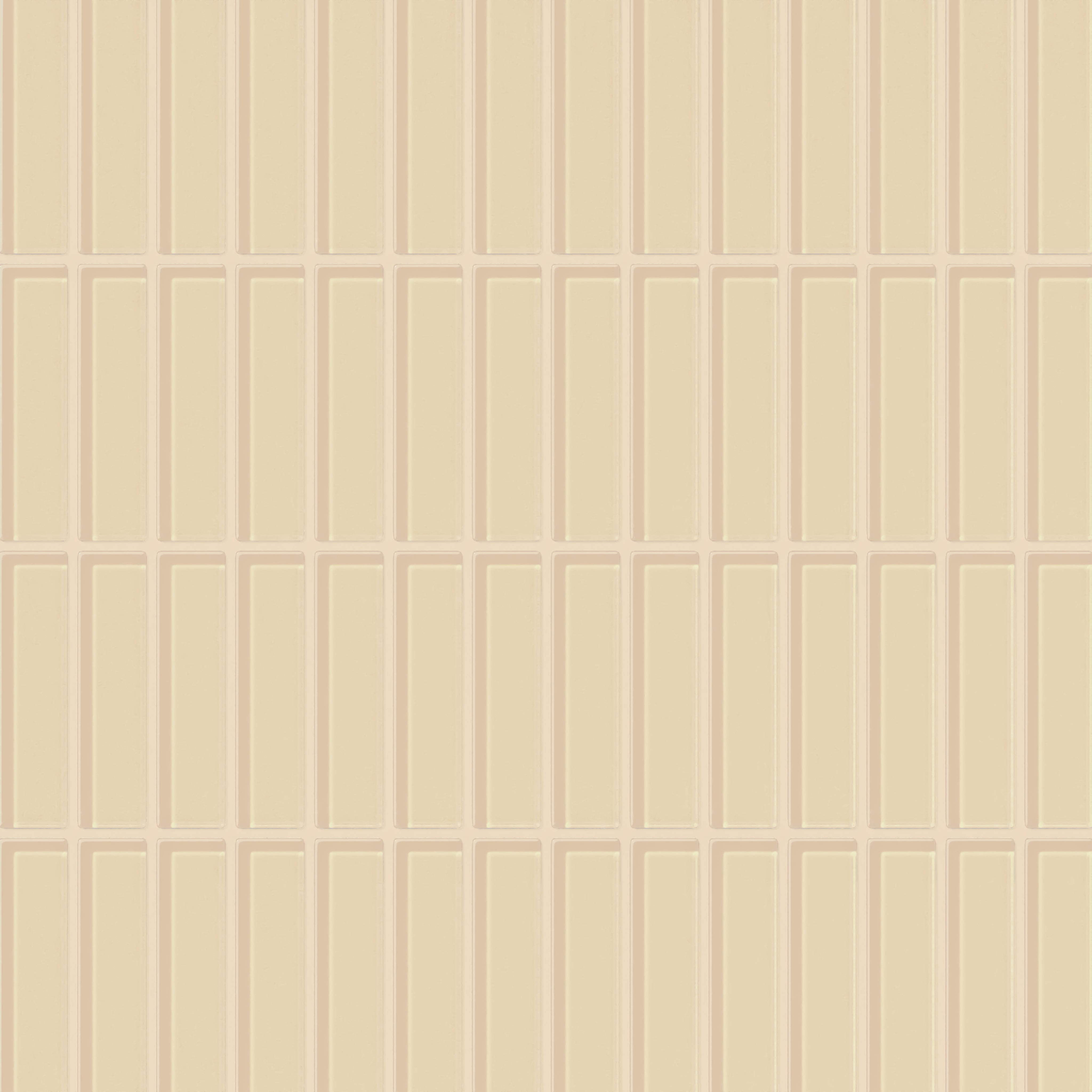 1x4 Straight Set Sheeted Glass Mosaic Tile in Chickadee Gloss