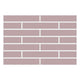 1x6 Half Offset Sheeted Original Ceramic Mosaic Tile in Painted Sky Matte