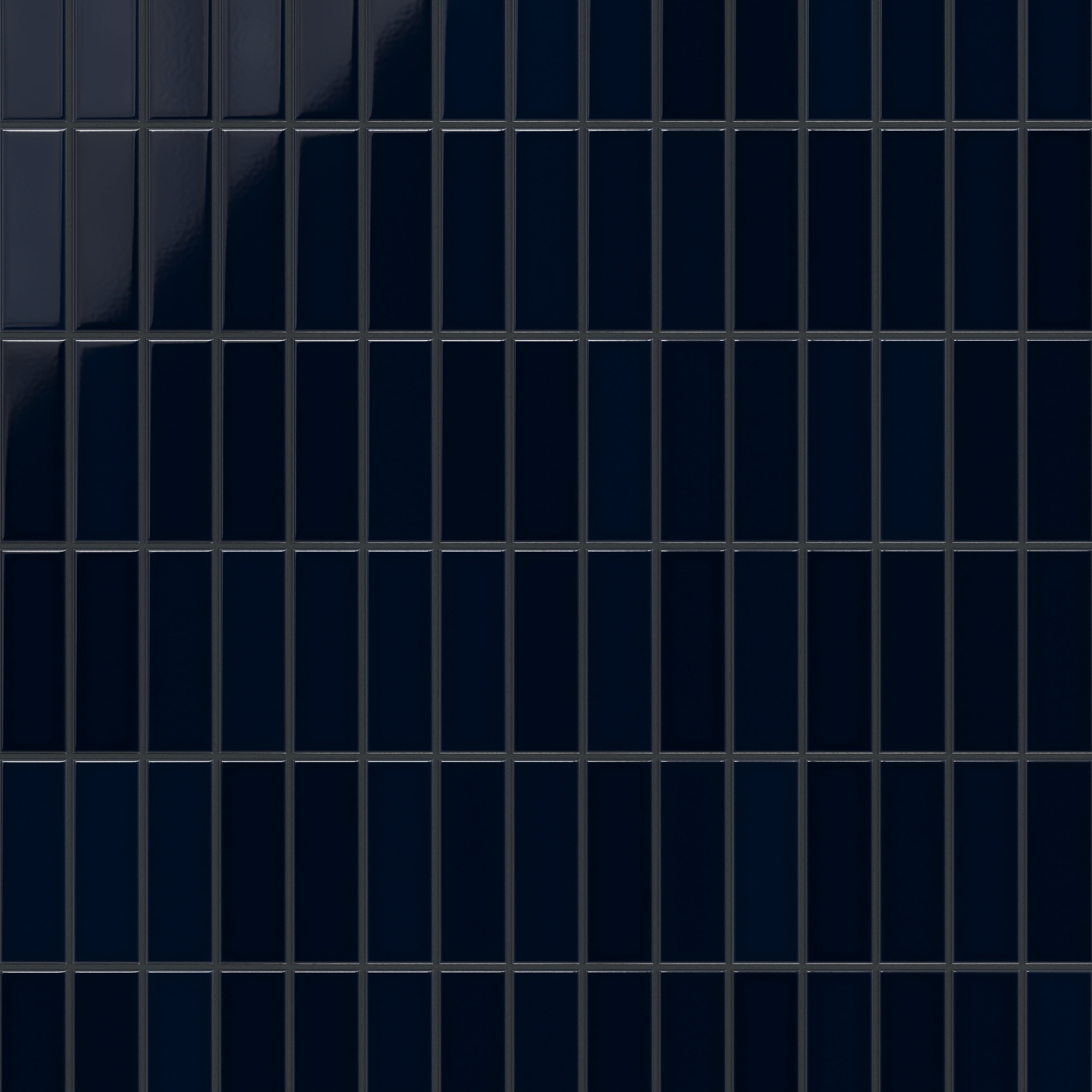 2x6 Original Ceramic Tile in Navy Blue Gloss
