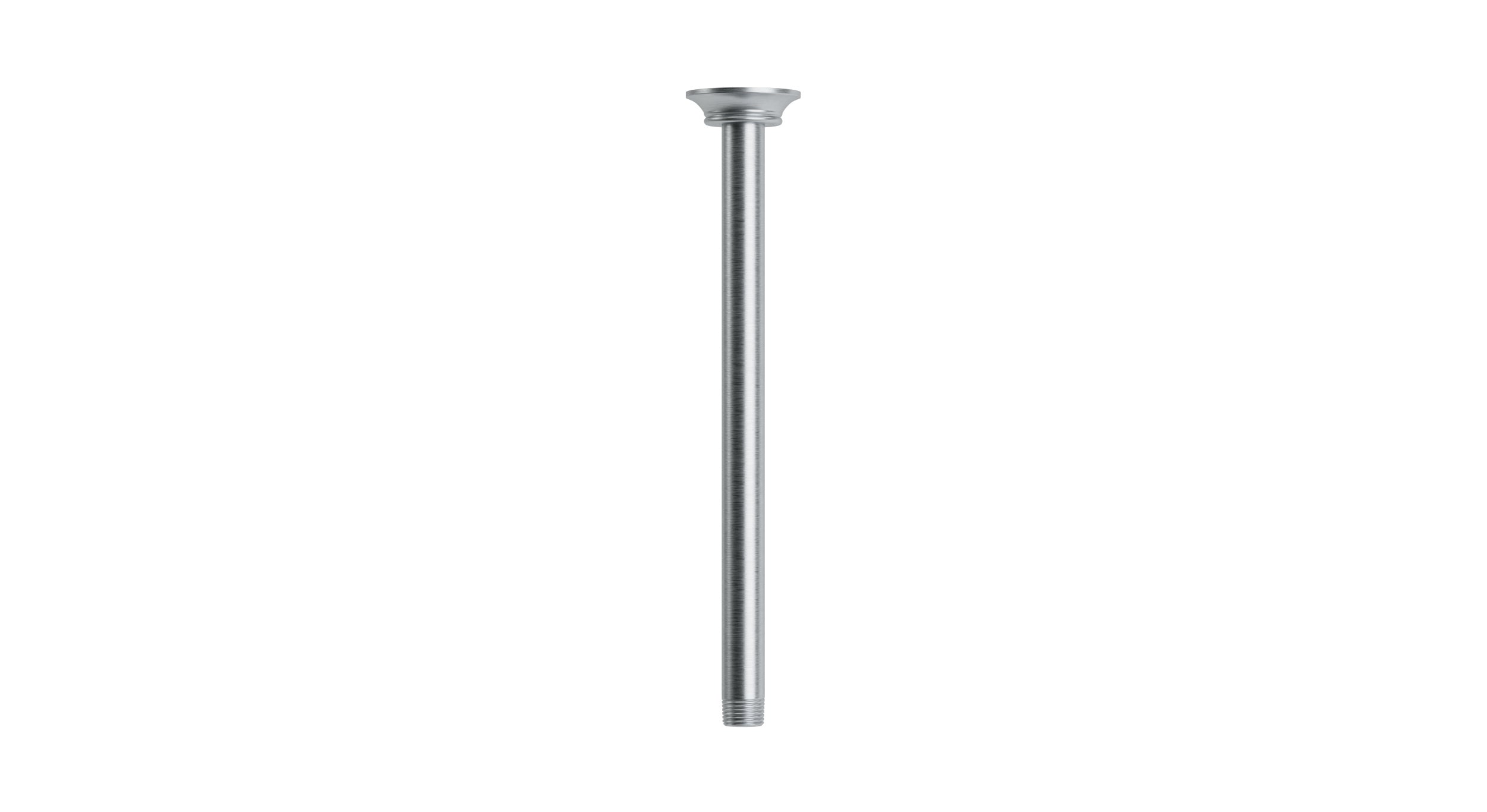 Emerson 12" Straight Shower Arm with Flange in Satin Chrome
