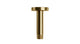 Contour & Foundry 4" Straight Shower Arm with Flange in Uncoated Polished Brass
