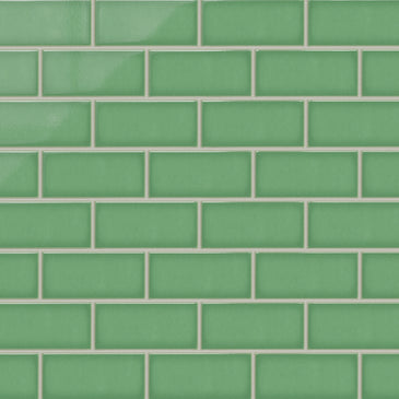 3x6 Original Ceramic Tile in Sea Green Gloss