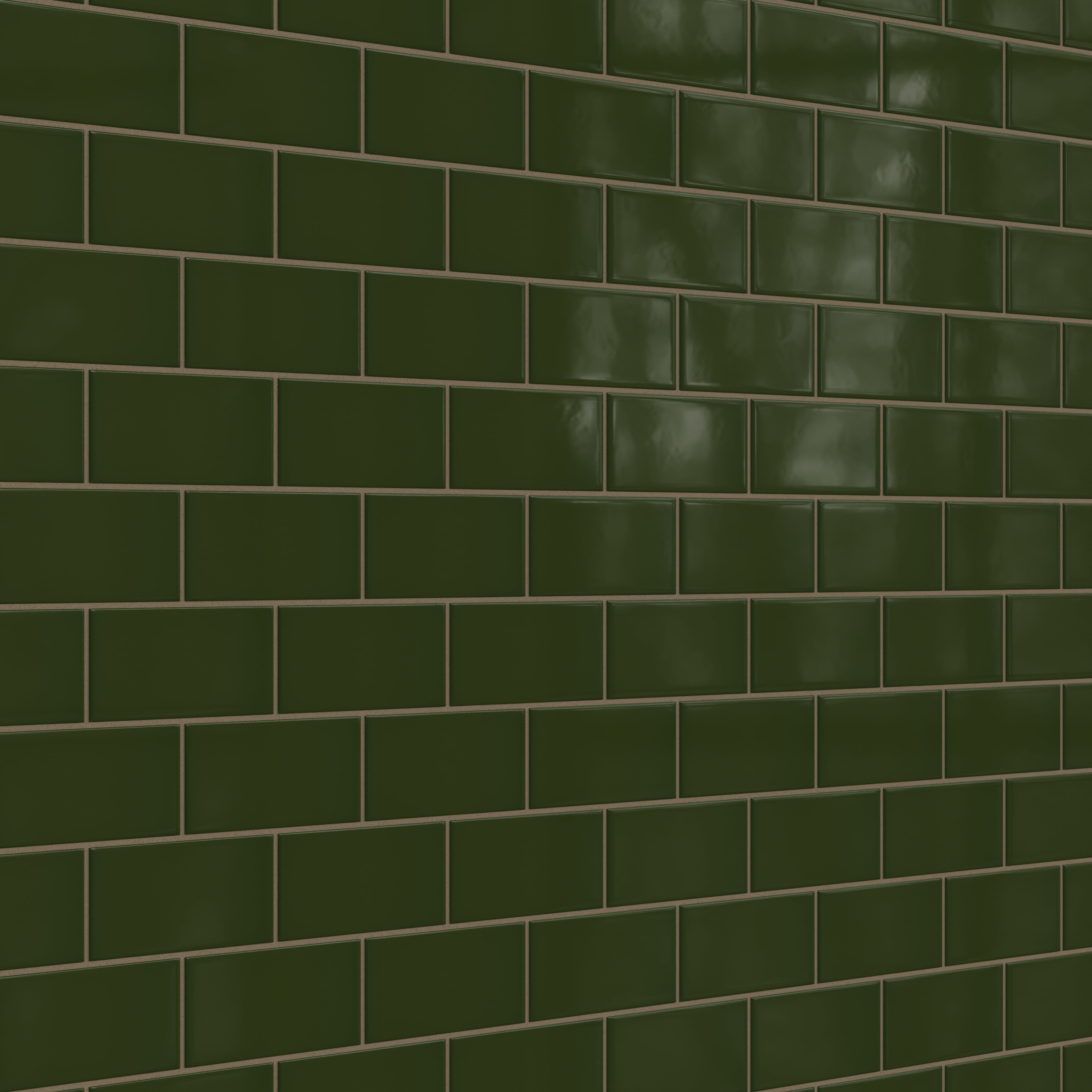 3x6 Natural Press Ceramic Tile in Green Apatite Gloss