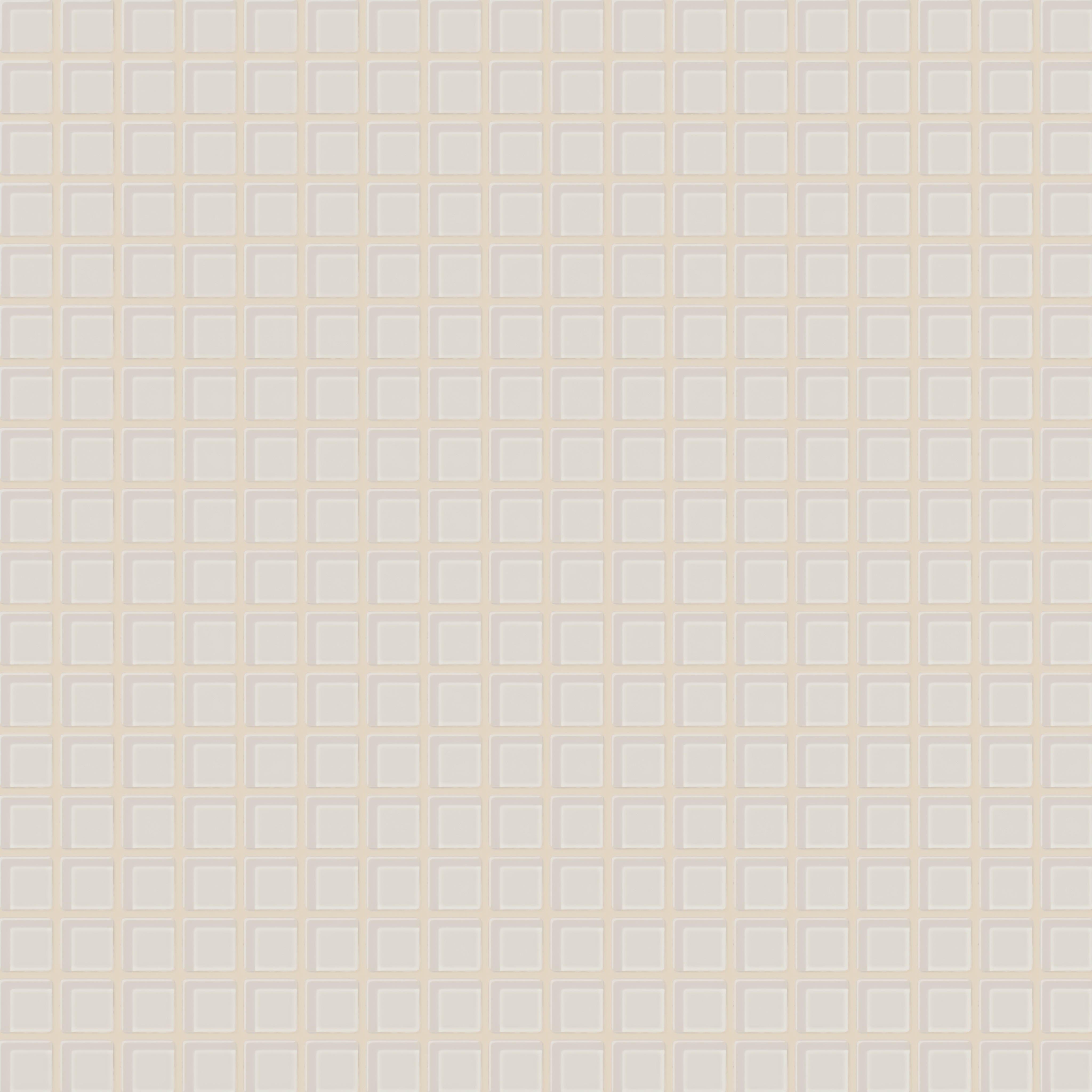 1x1 Straight Set Sheeted Glass Mosaic Tile in Dove Gloss