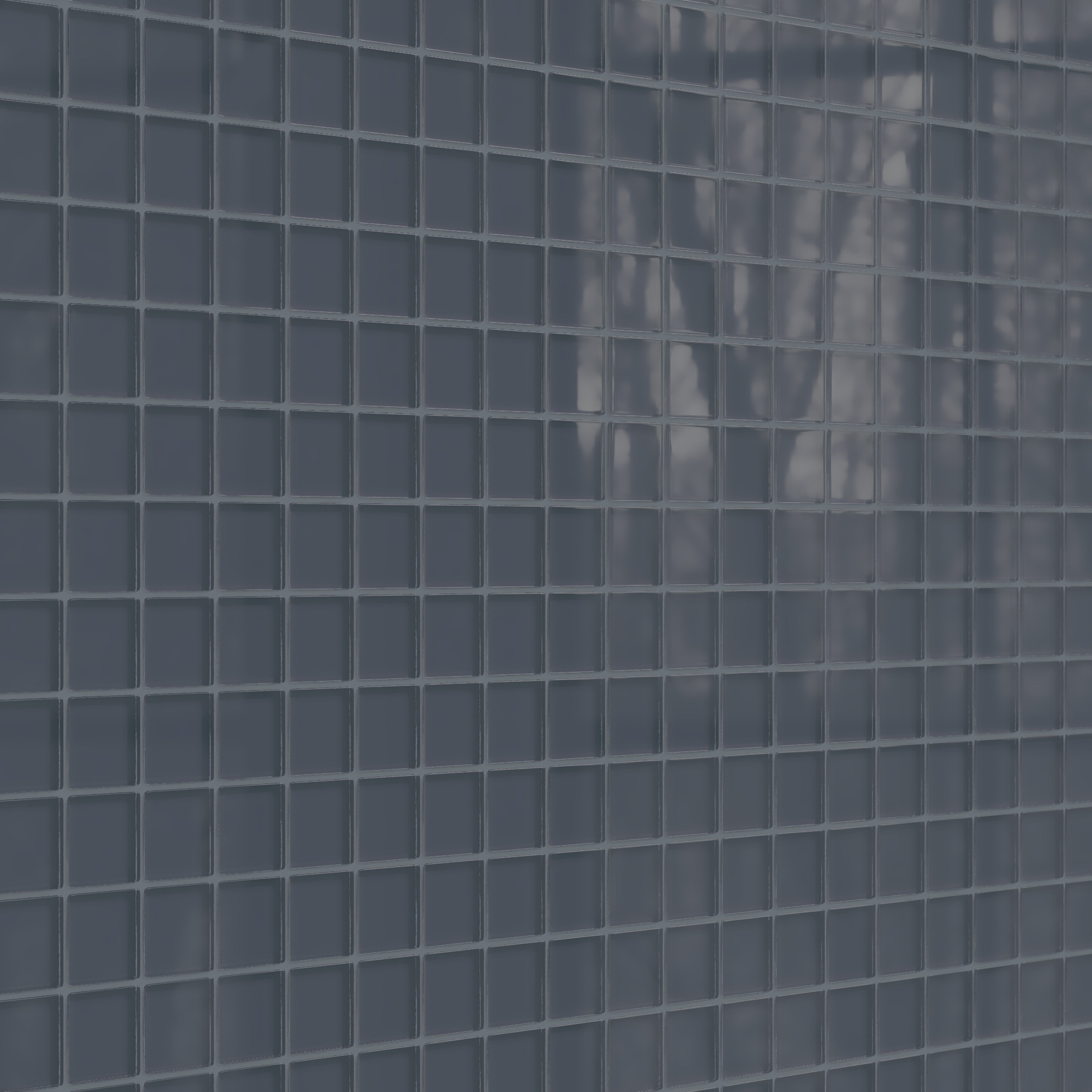 2x2 Straight Set Sheeted Glass Mosaic Tile in Junco Gloss
