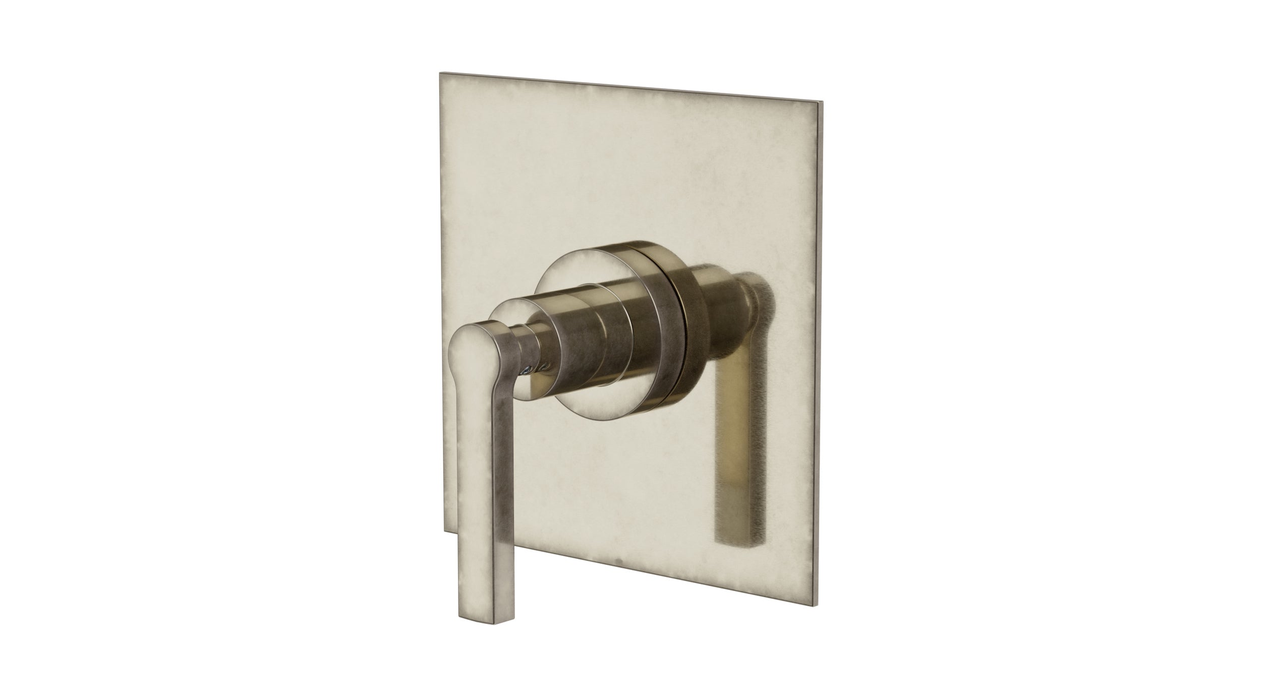 Flatiron One Handle Wall Mount Shower Trim with Linear Lever Handle in French Nickel