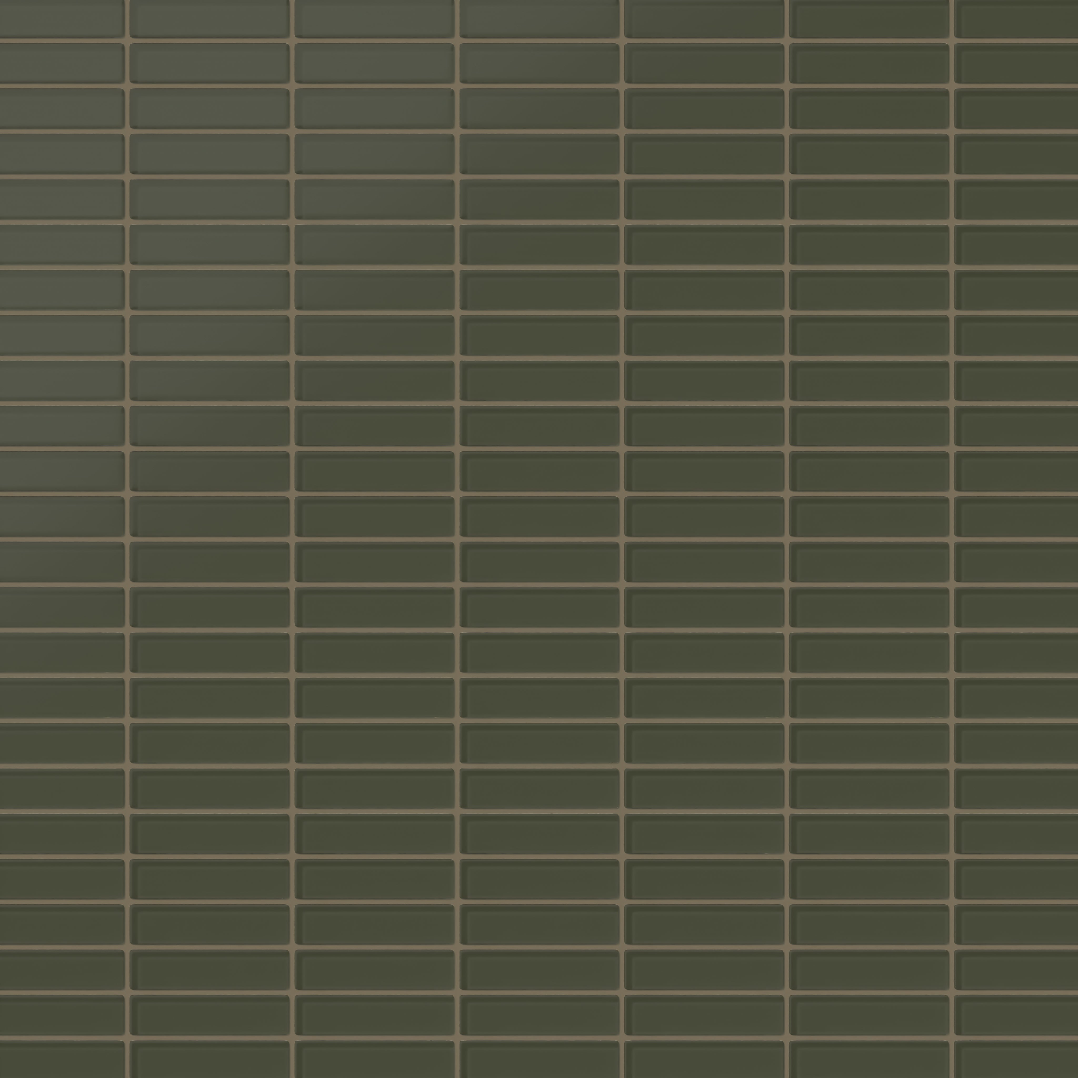 1x4 Straight Set Sheeted Glass Mosaic Tile in Roadrunner Matte