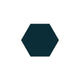 6" Hexagon Original Ceramic Tile in Caspian Sea Matte