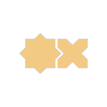 Star & Cross Original Ceramic Tile in Haystack Matte