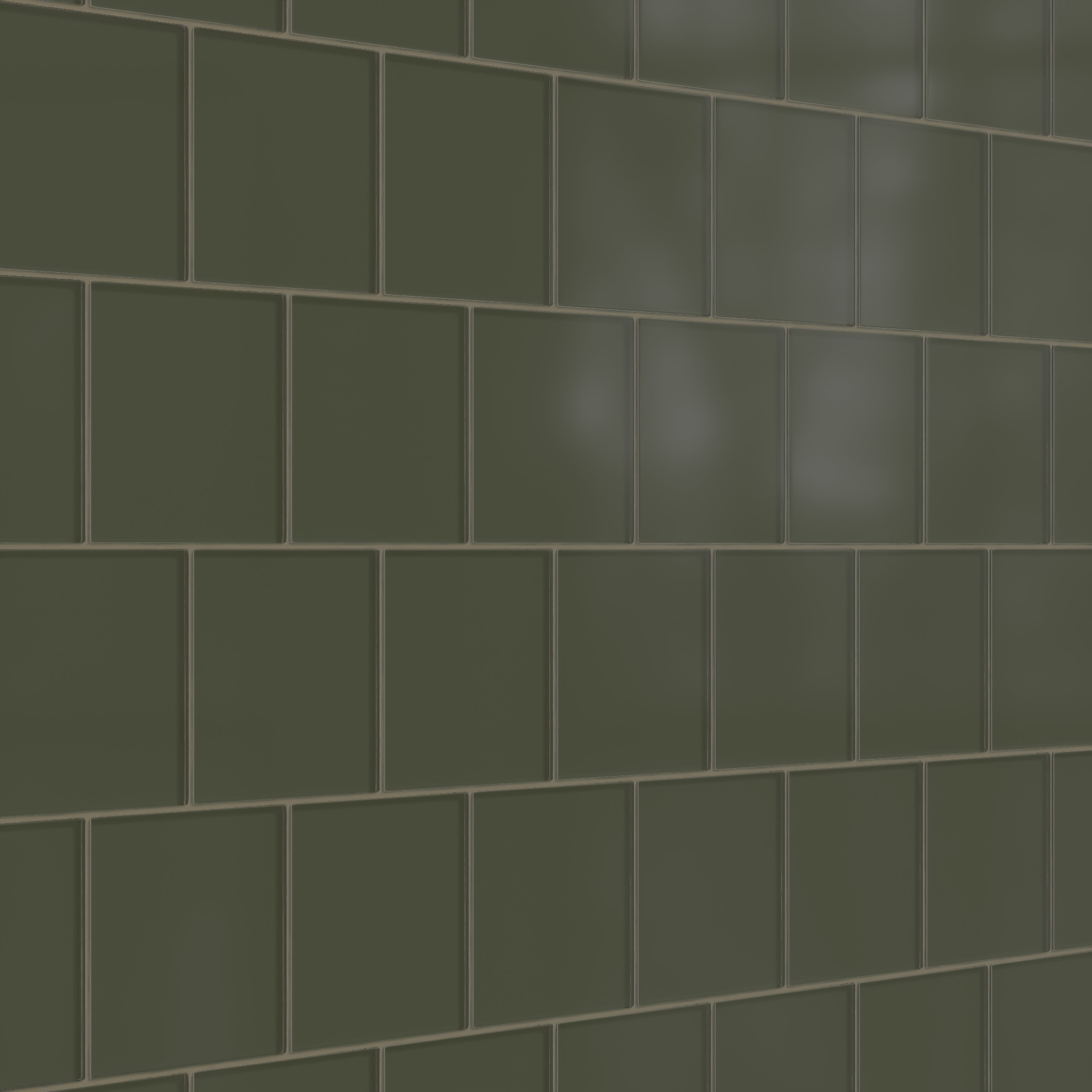 6x6 Glass Tile in Roadrunner Matte