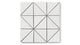 4" Triangle Original Ceramic Tile in Frost Matte