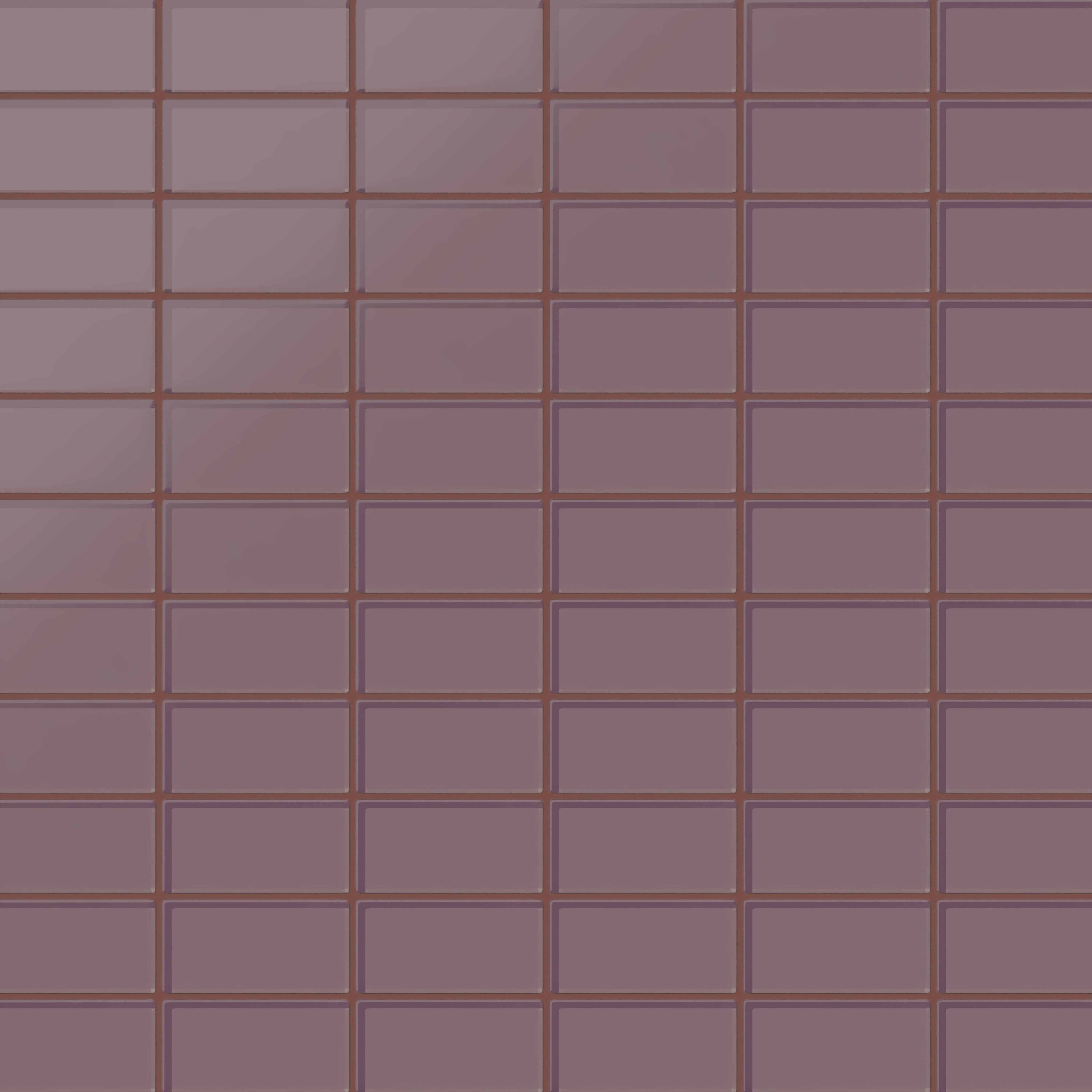 2x4 Straight Set Sheeted Glass Mosaic Tile in Crane Matte