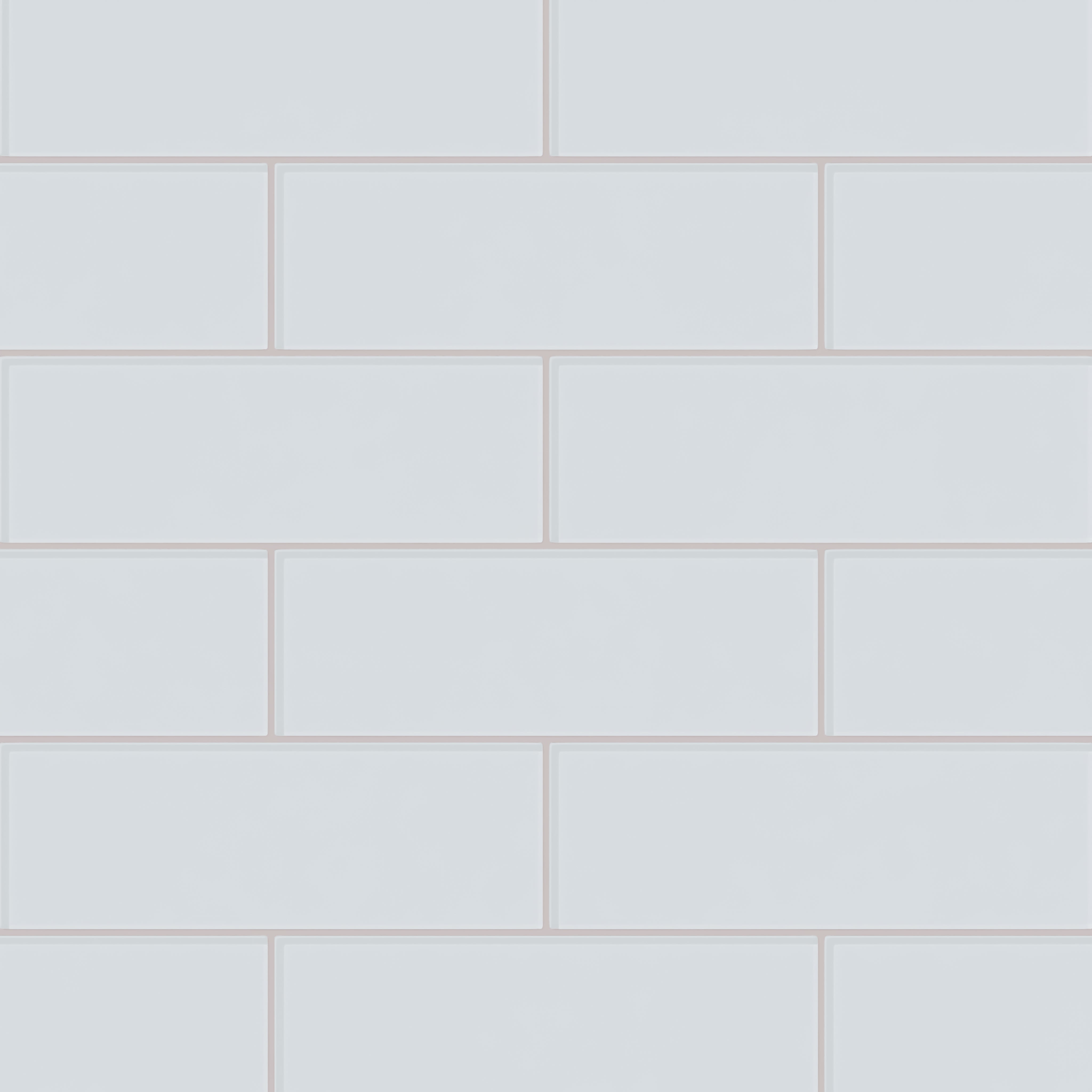 4x12 Glass Tile in Snowy Owl Gloss