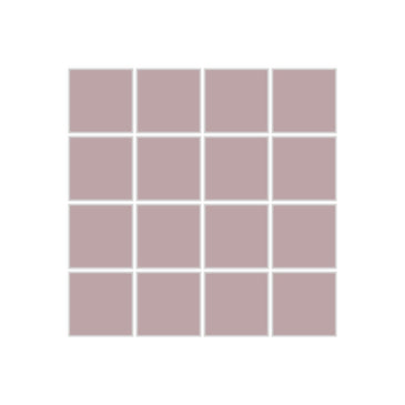 2x2 Straight Set Sheeted Original Ceramic Mosaic Tile in Painted Sky Matte
