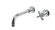 Emerson One Handle Wall Mount 8.25" Lavatory Faucet with Classic Cross Handle in Polished Chrome