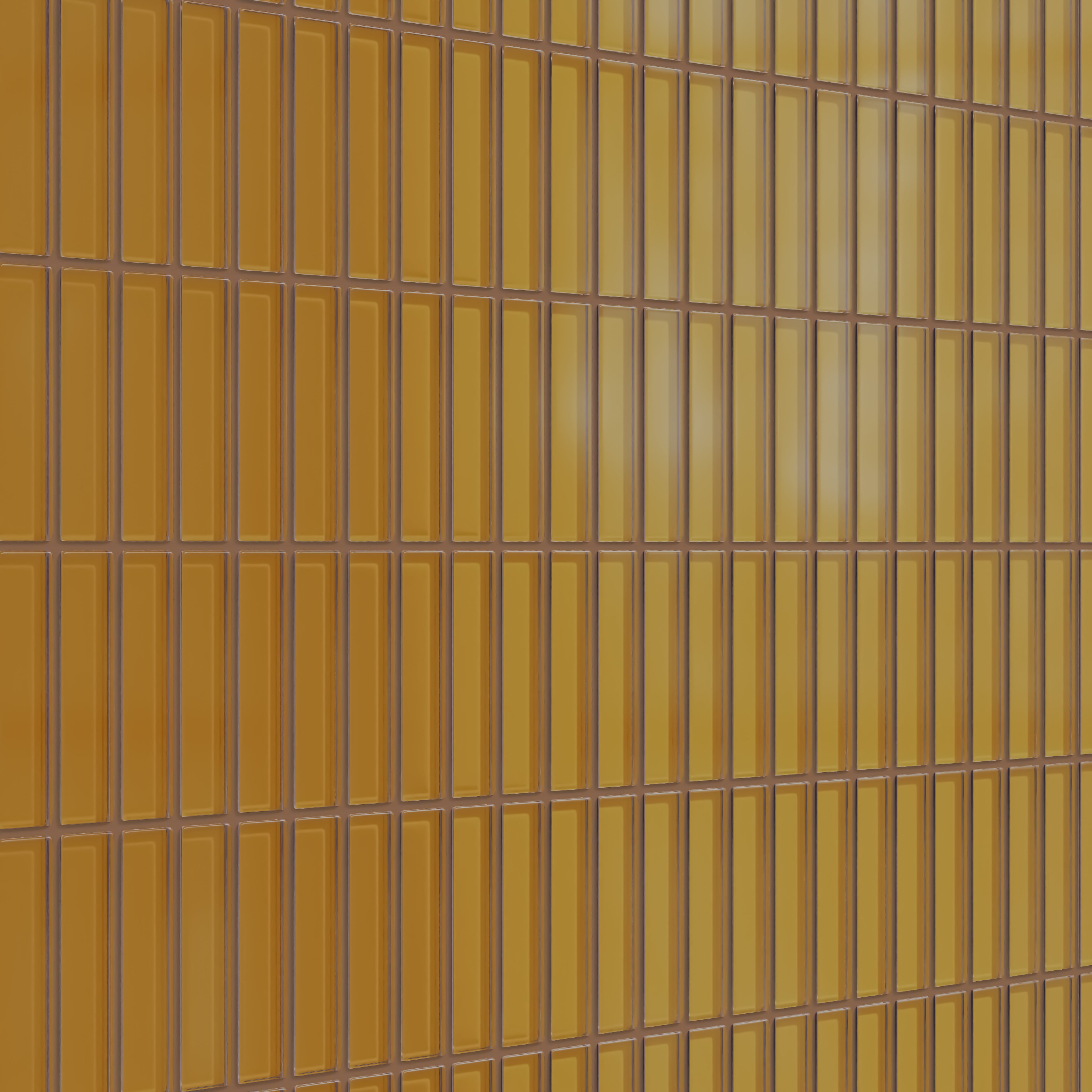 1x4 Straight Set Sheeted Glass Mosaic Tile in Falcon Matte