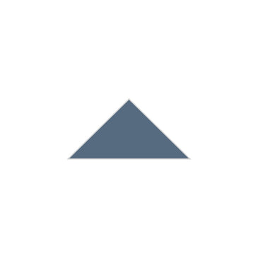 4" Triangle Original Ceramic Tile in Slate Blue Matte
